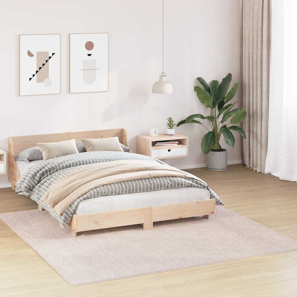 Non-slip Shaggy Rug Cream 200 x 200 cm PP
