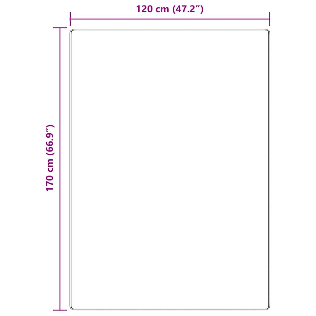 Neslystantis plaukuotas kilimas Ruda 120 x 170 cm PP