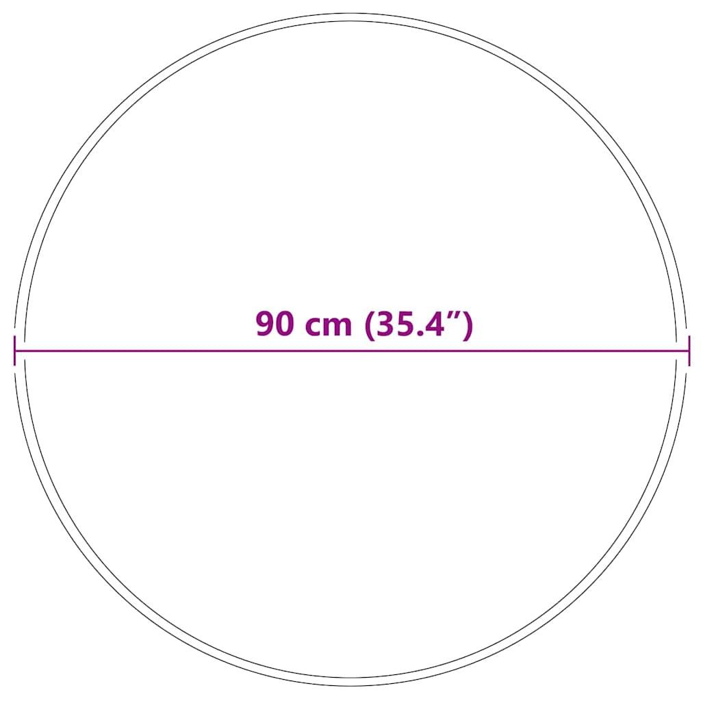 Neslystantis plaukuotas kilimas Ruda 90 x 90 cm PP