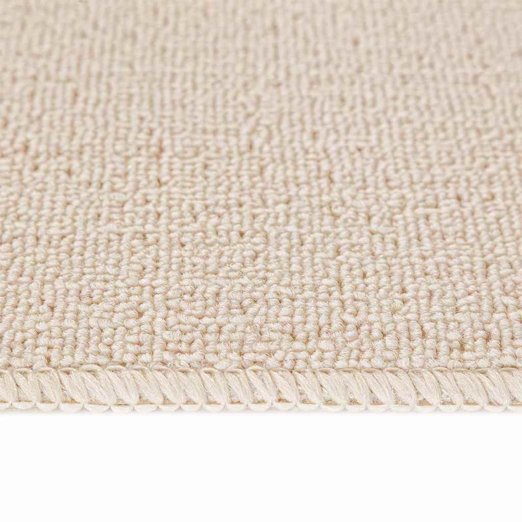 Slydimui atsparūs laiptų kilimėliai 15 pcs Kreminė 60 x 25 cm