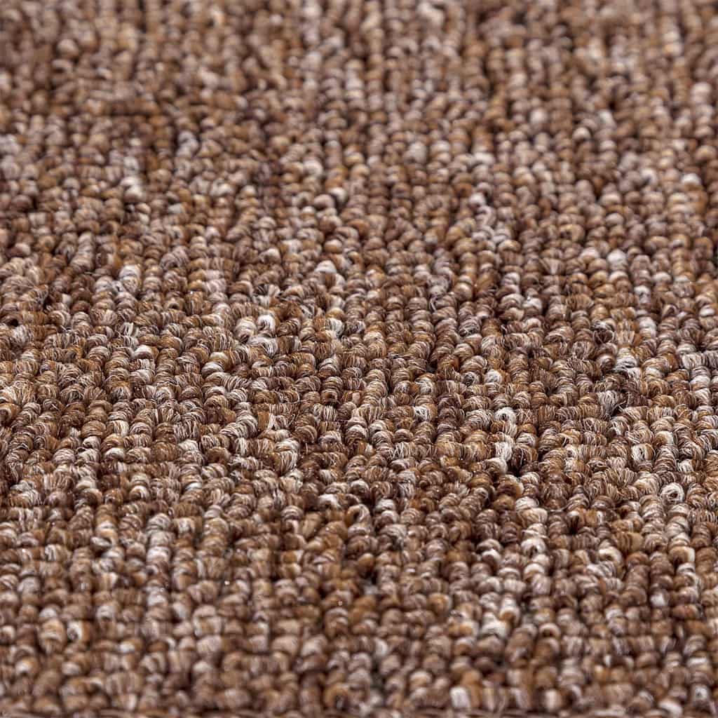 Slydimui atsparūs laiptų kilimėliai 15 pcs Ruda 60 x 25 cm PP