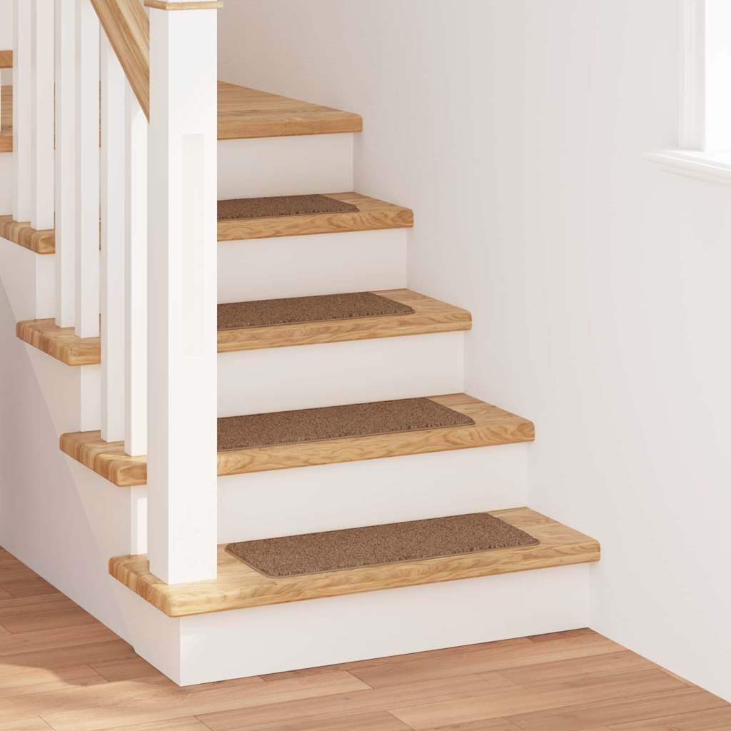 Non-Slip Stair Mats 15 pcs Yellow 60 x 25 cm