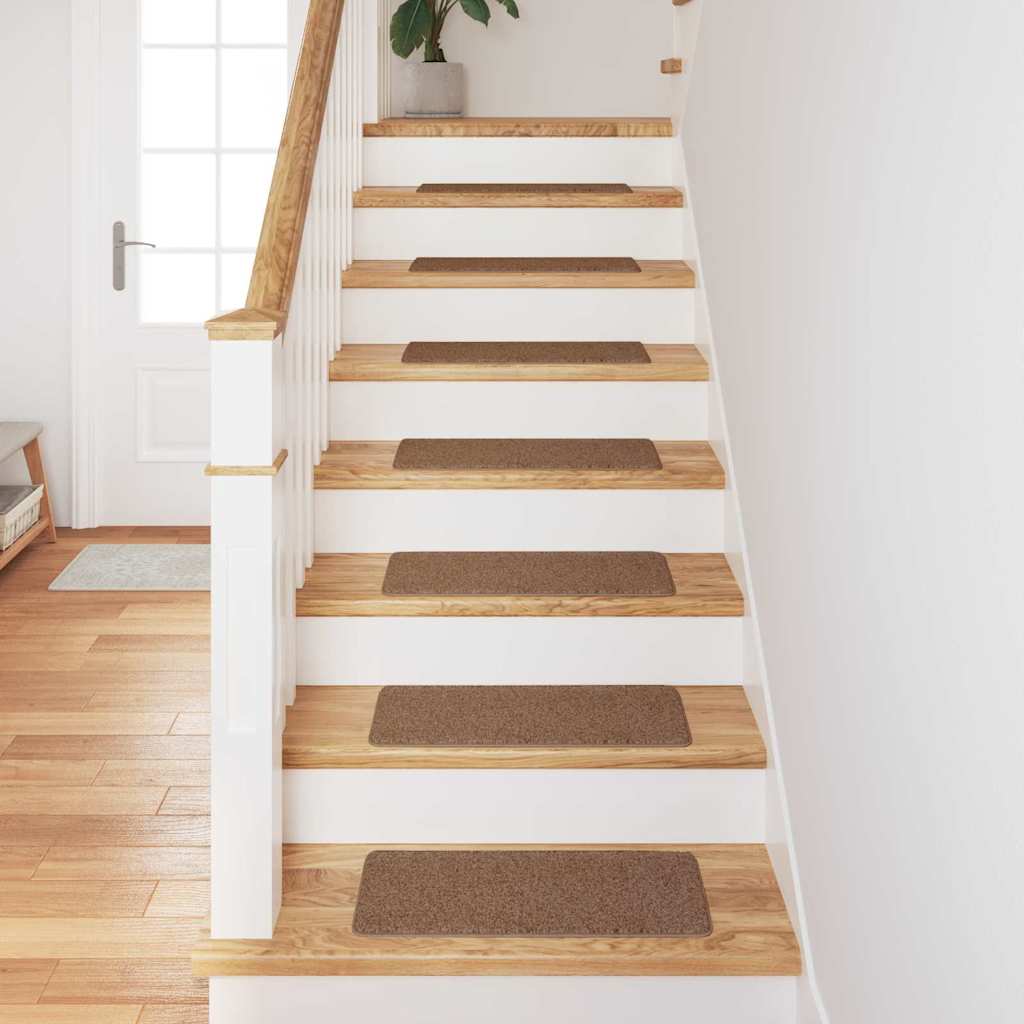 Non-Slip Stair Mats 15 pcs Yellow 60 x 25 cm
