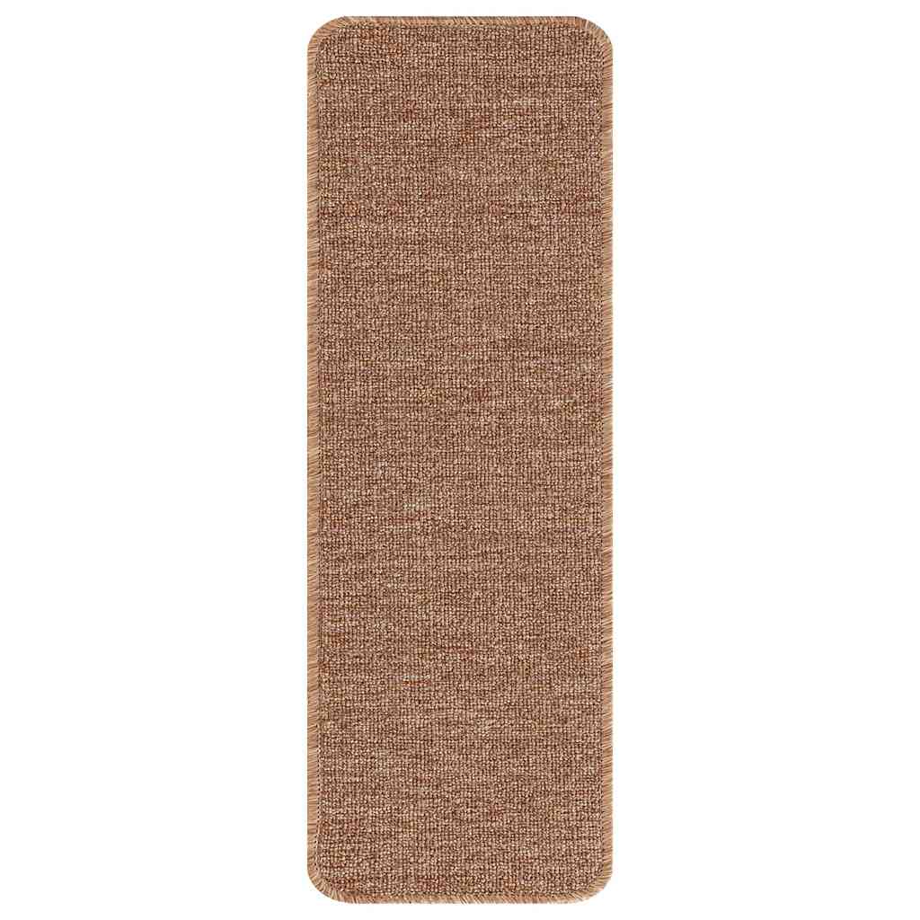 Non-Slip Stair Mats 15 pcs Yellow 60 x 25 cm