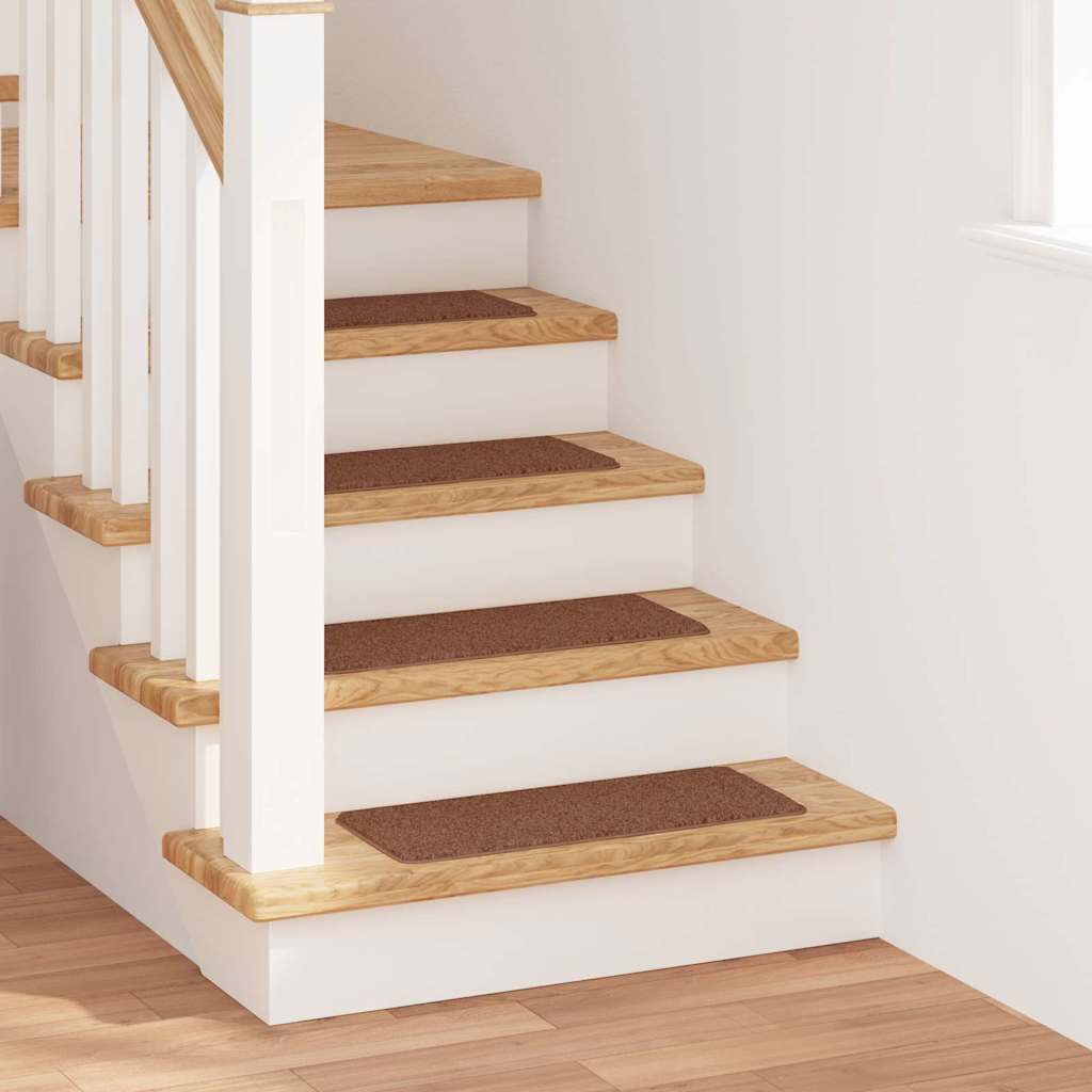 Slydimui atsparūs laiptų kilimėliai 15 pcs Geltona 60 x 25 cm