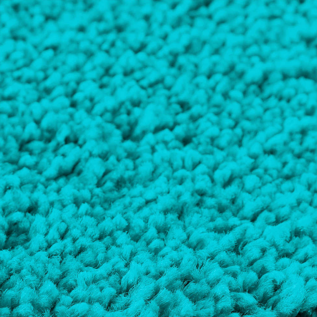 Non-Slip Bath Mat with Toilet Cutout Turquoise