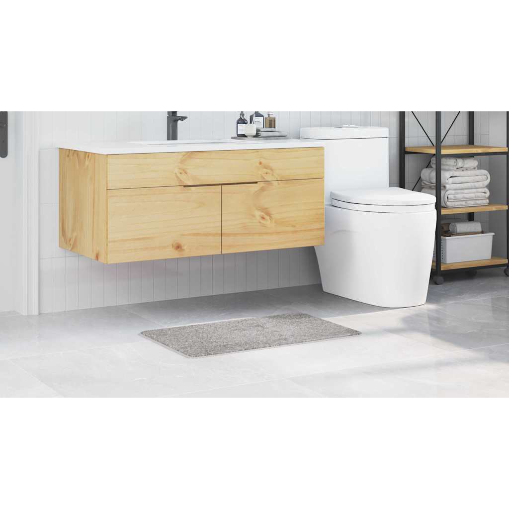 Pretslīdes vannas istabas paklājiņš Pelēks 50 x 80 cm PP