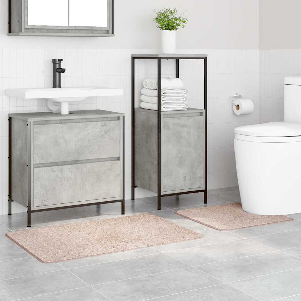 Antisklidus vonios kilimėlių rinkinys 2 pcs Kreminė PP