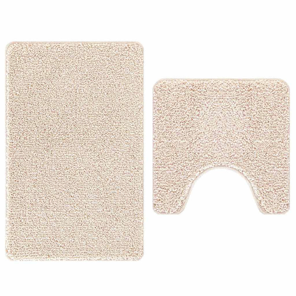 Antisklidus vonios kilimėlių rinkinys 2 pcs Kreminė PP