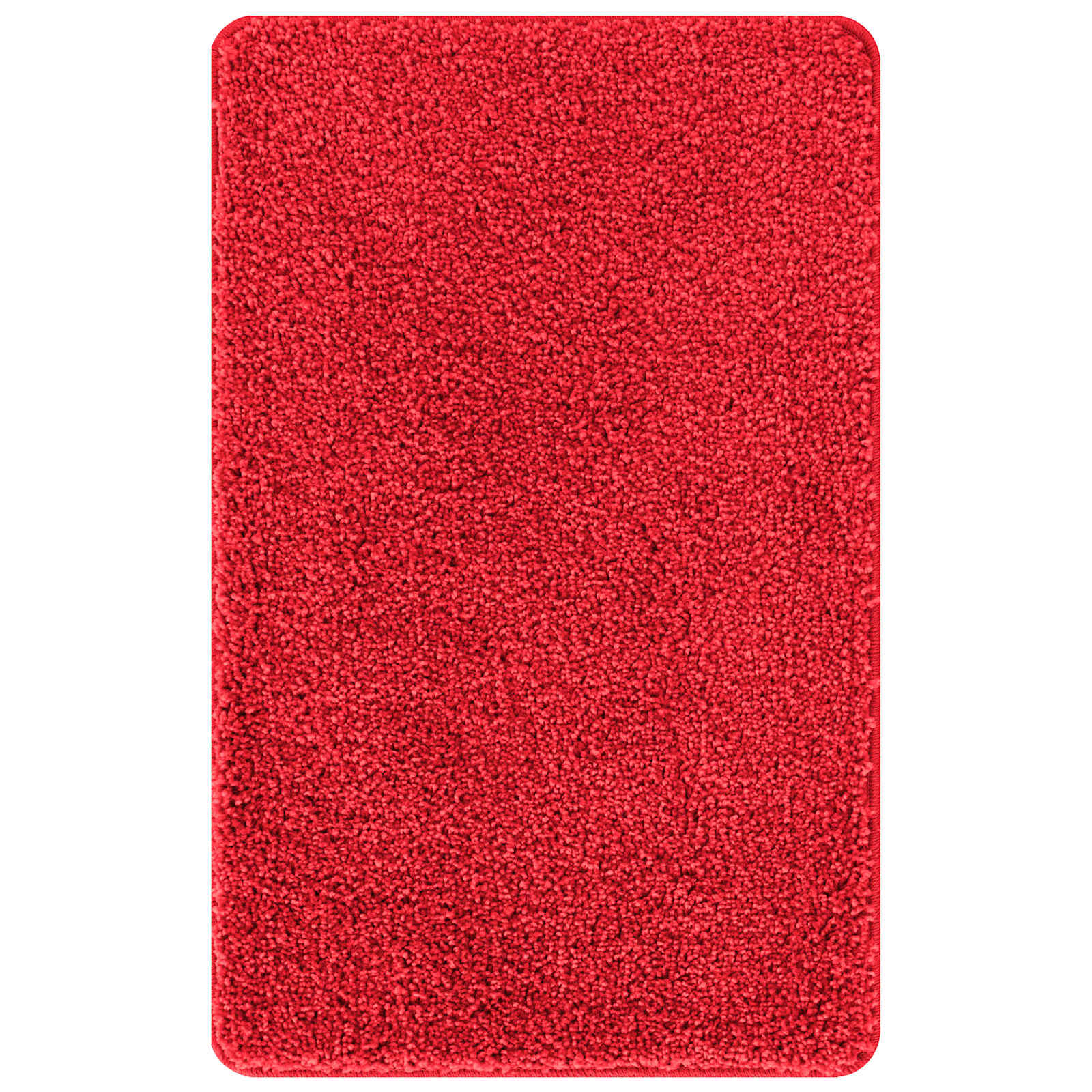 Antisklidus vonios kilimėlių rinkinys 3 pcs Raudona PP