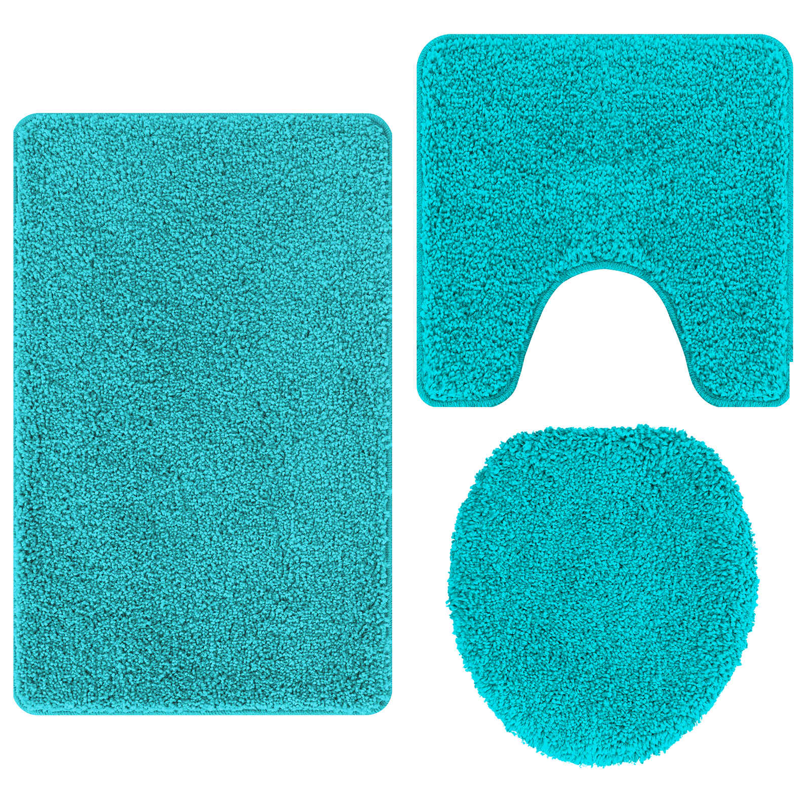 Antisklidus vonios kilimėlių rinkinys 3 pcs Turkio PP