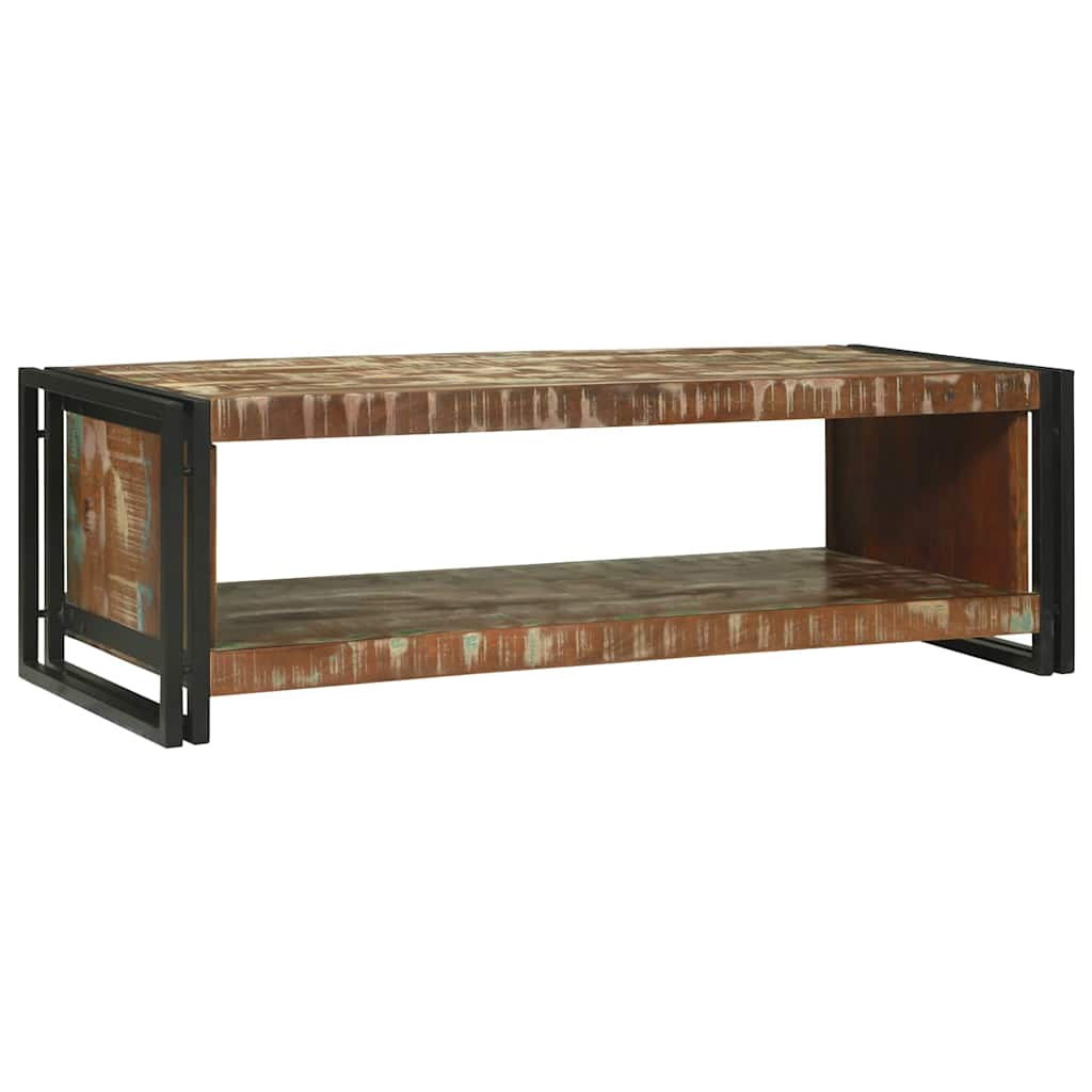 Kafijas galdiņš 120 x 50 x 38 cm pārstrādāta masīvkoka
