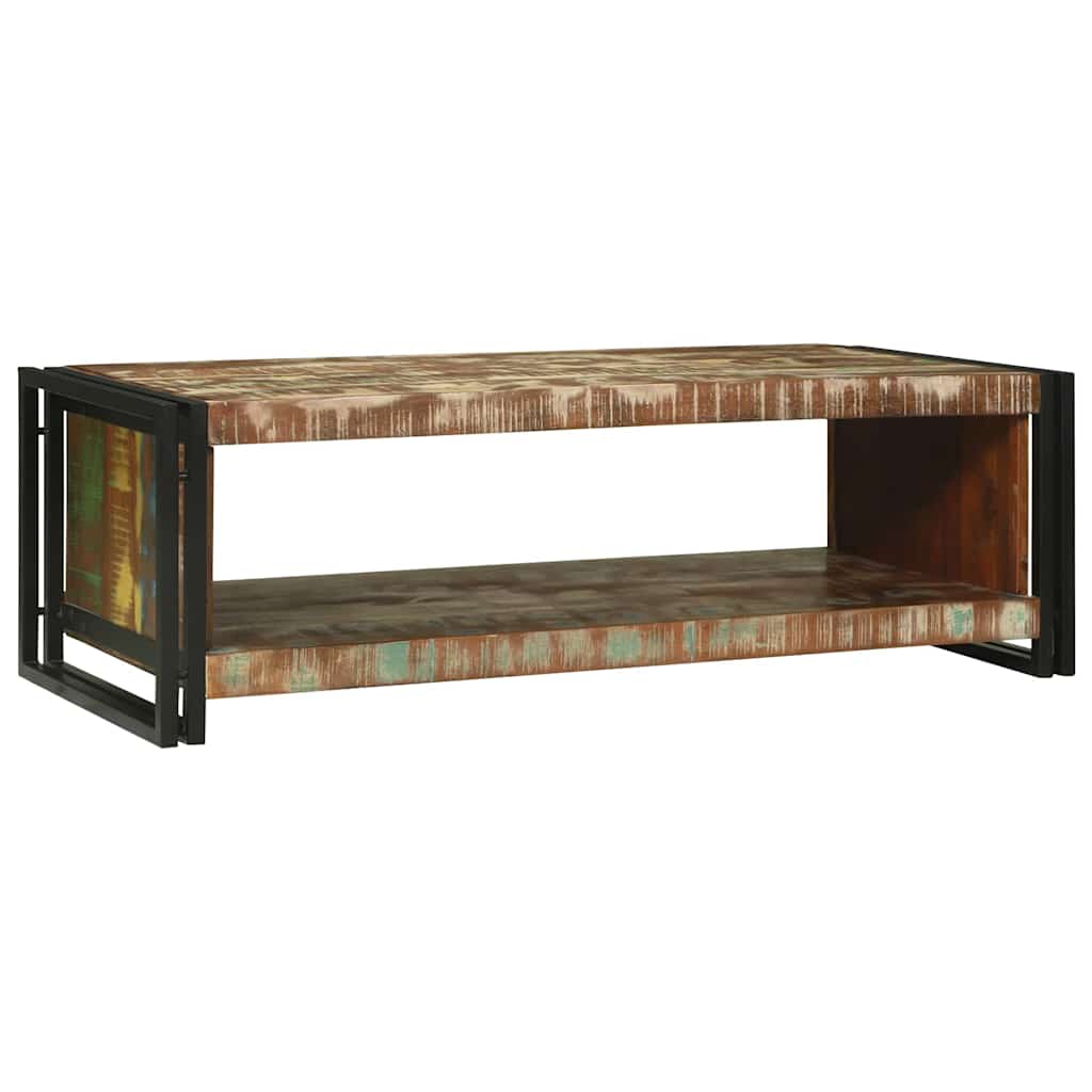 Kafijas galdiņš 120 x 50 x 38 cm pārstrādāta masīvkoka