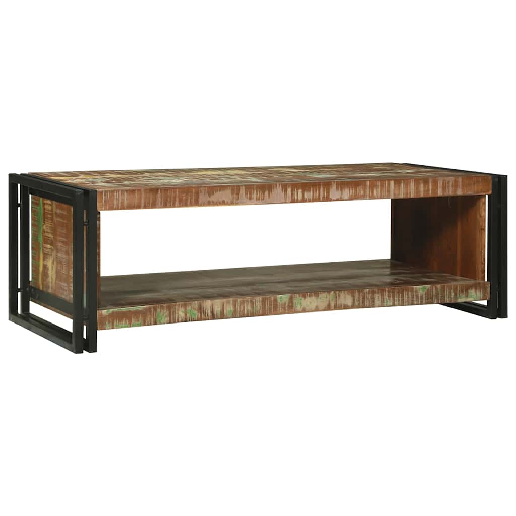 Kafijas galdiņš 120 x 50 x 38 cm pārstrādāta masīvkoka