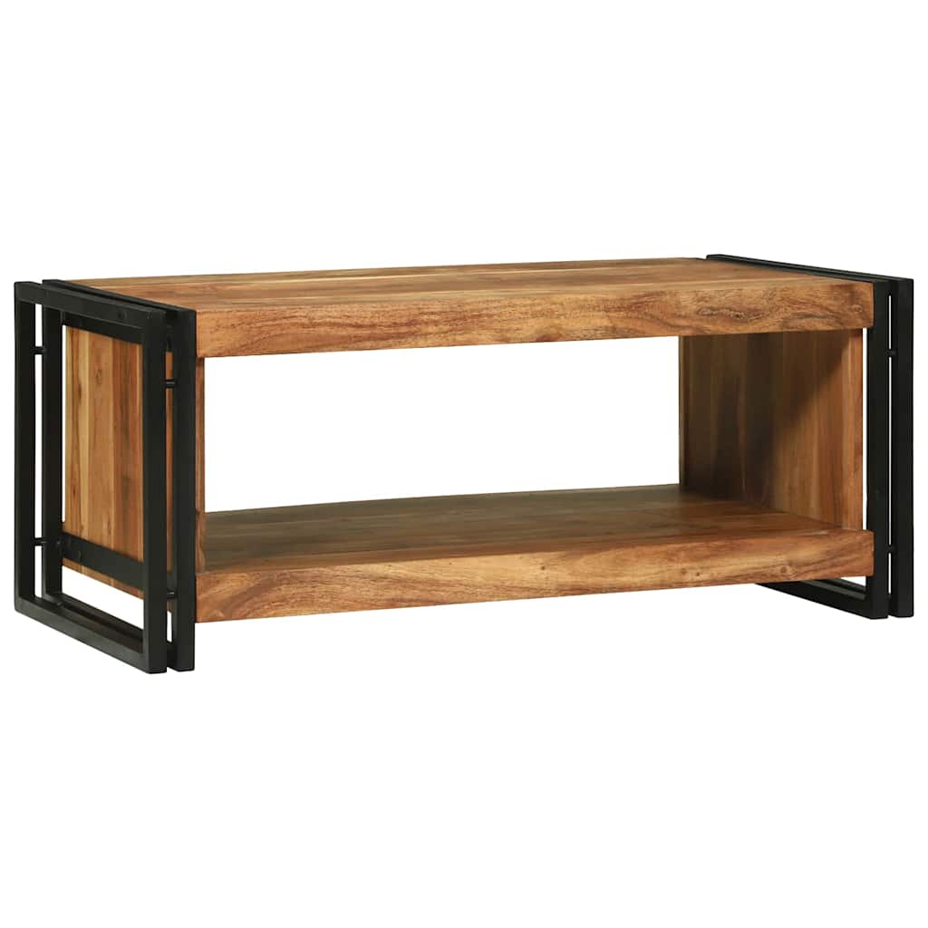 Kafijas galdiņš Brūns 90 x 50 x 38 cm akācijas masīvkoks