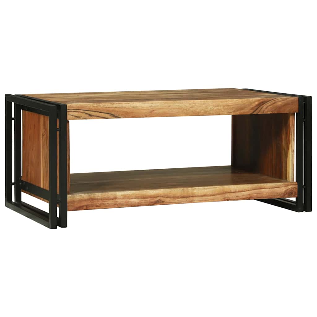 Kafijas galdiņš Brūns 90 x 50 x 38 cm akācijas masīvkoks