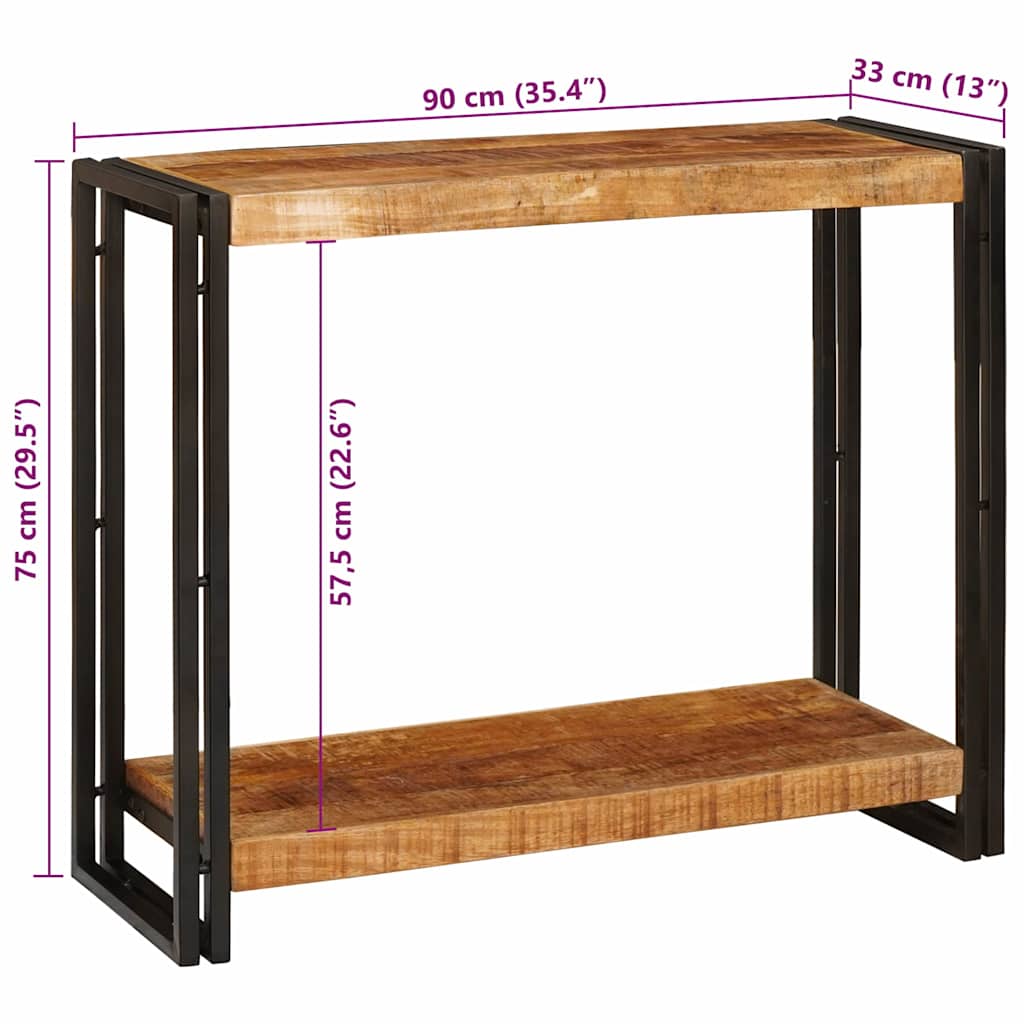 Konsolinis stalas Ruda 90 x 33 x 75 cm Kietas mango medis