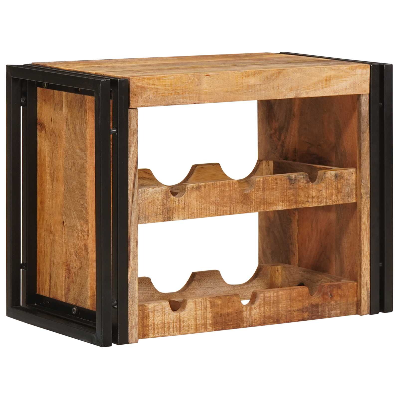 Vyno stovas Ruda 60 x 45 x 33 cm Kietas Rupus Mangų Medis