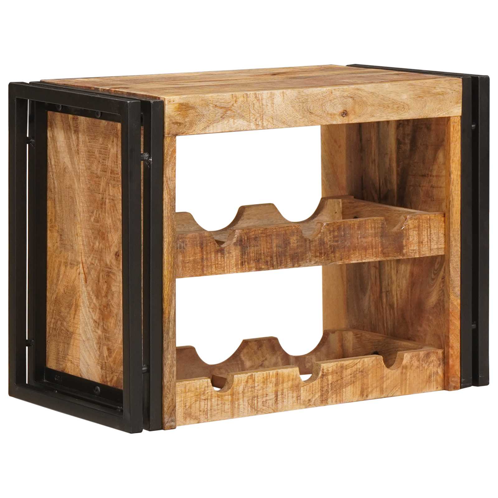 Vyno stovas Ruda 60 x 45 x 33 cm Kietas Rupus Mangų Medis