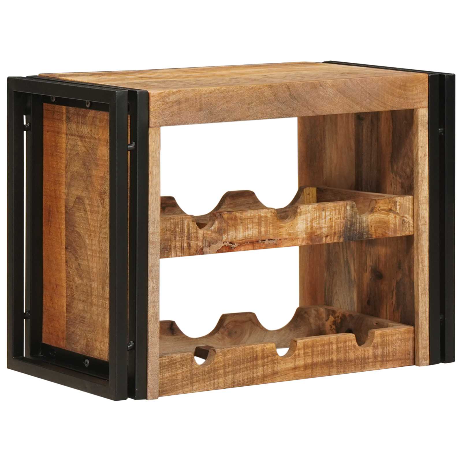 Vyno stovas Ruda 60 x 45 x 33 cm Kietas Rupus Mangų Medis