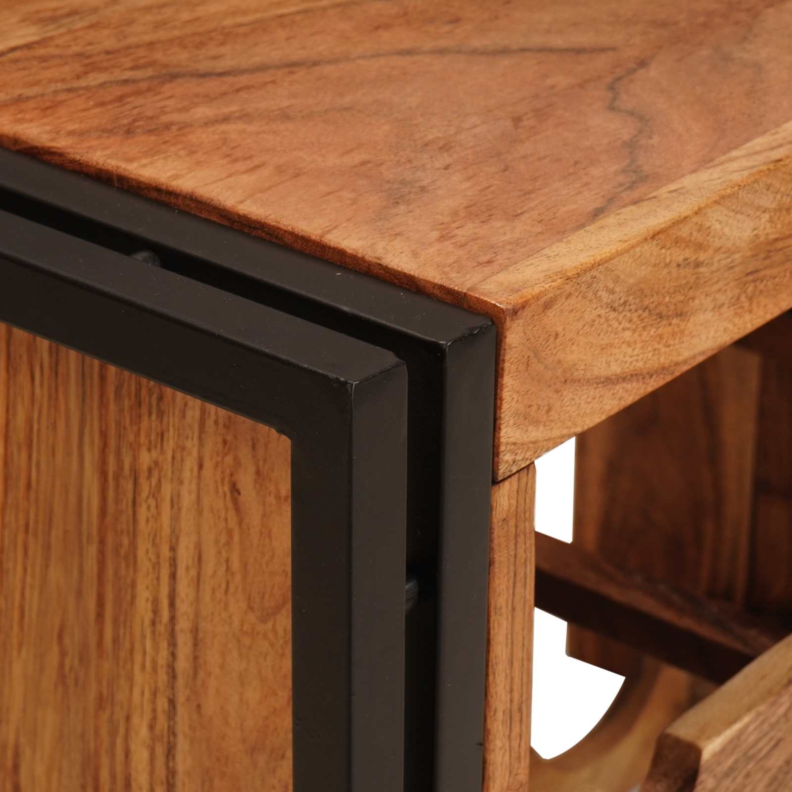 Vyno stovas Ruda 100 x 45 x 33 cm Kietos akacijos mediena