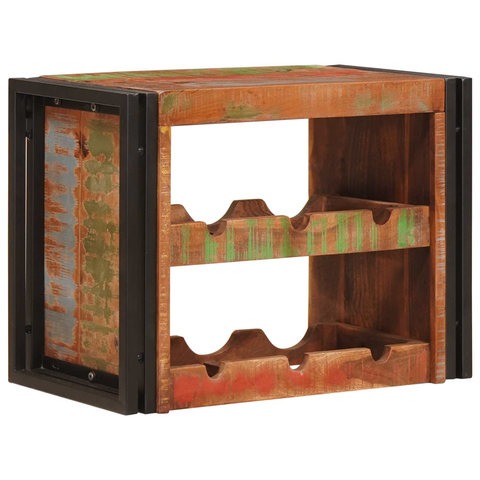 Vyno stovas Ruda 60 x 45 x 33 cm Kieta atnaujinta mediena