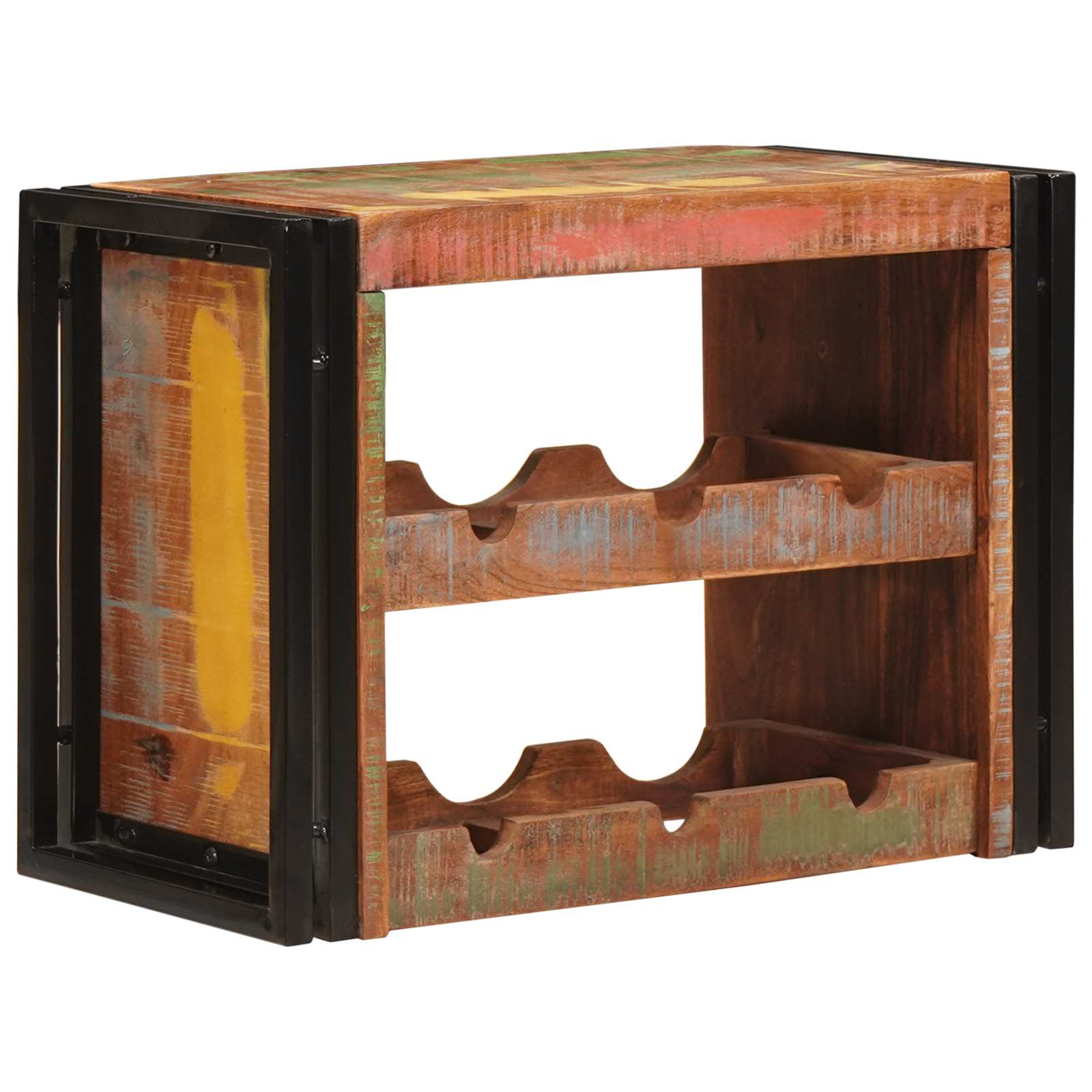Vyno stovas Ruda 60 x 45 x 33 cm Kieta atnaujinta mediena