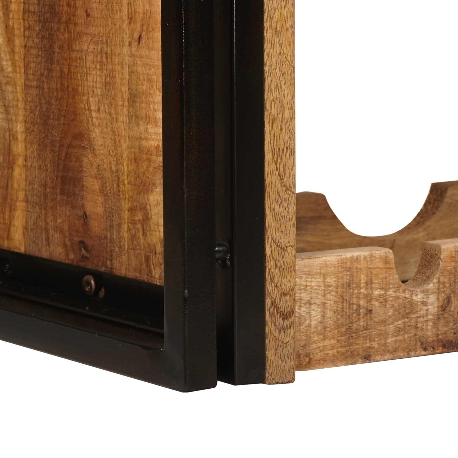 Vyno stovas Ruda 80 x 45 x 33 cm Kietas Rupus Mangų Medis
