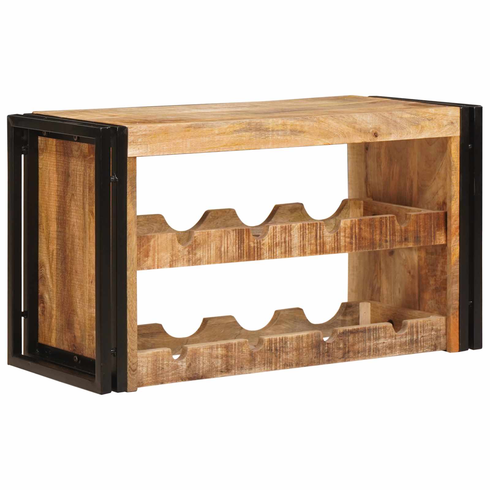 Vyno stovas Ruda 80 x 45 x 33 cm Kietas Rupus Mangų Medis