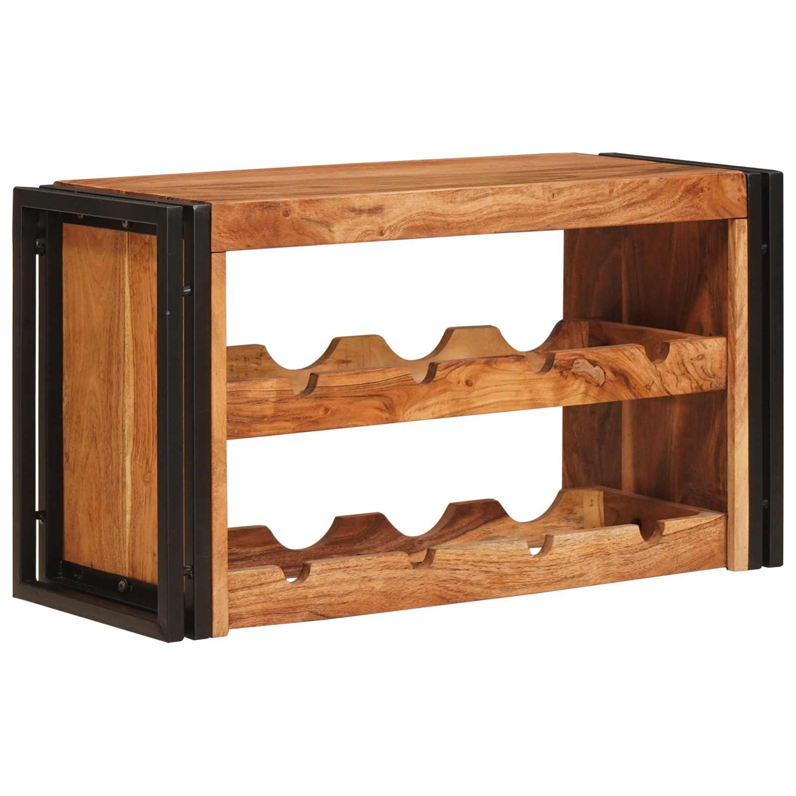 Vyno stovas Ruda 80 x 45 x 33 cm Kietos akacijos mediena