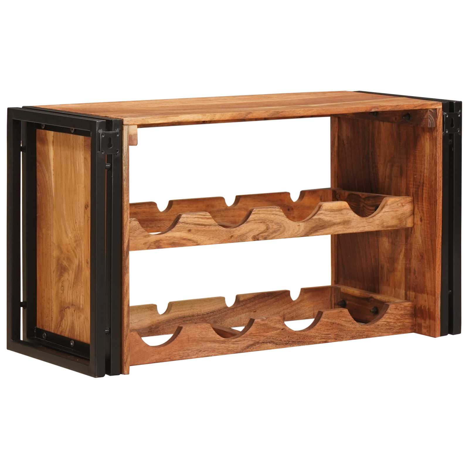 Vyno stovas Ruda 80 x 45 x 33 cm Kietos akacijos mediena
