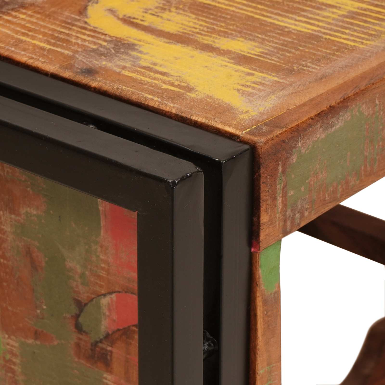 Vyno stovas Ruda 80 x 45 x 33 cm Kieta atnaujinta mediena