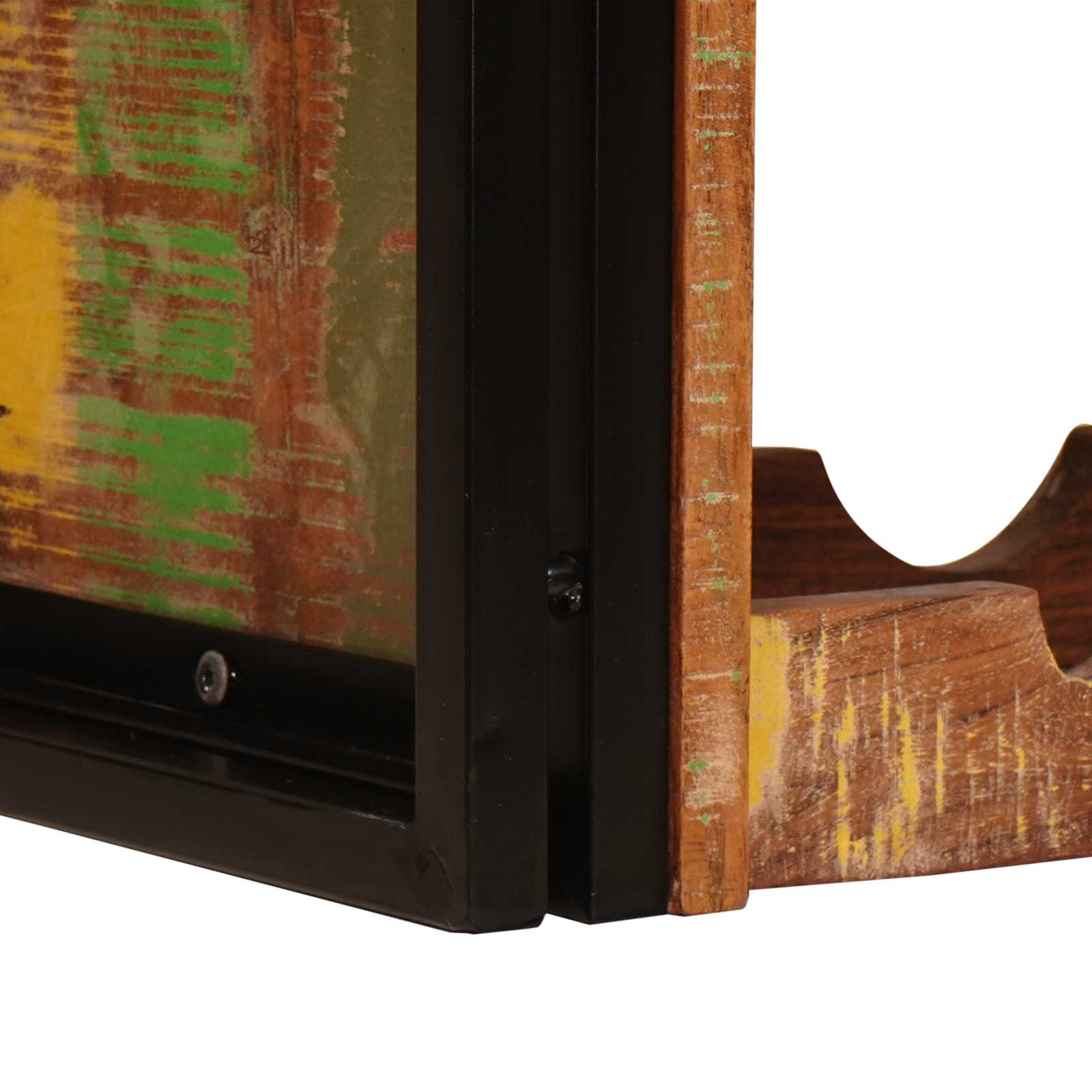 Vyno stovas Ruda 100 x 45 x 33 cm Kieta atnaujinta mediena