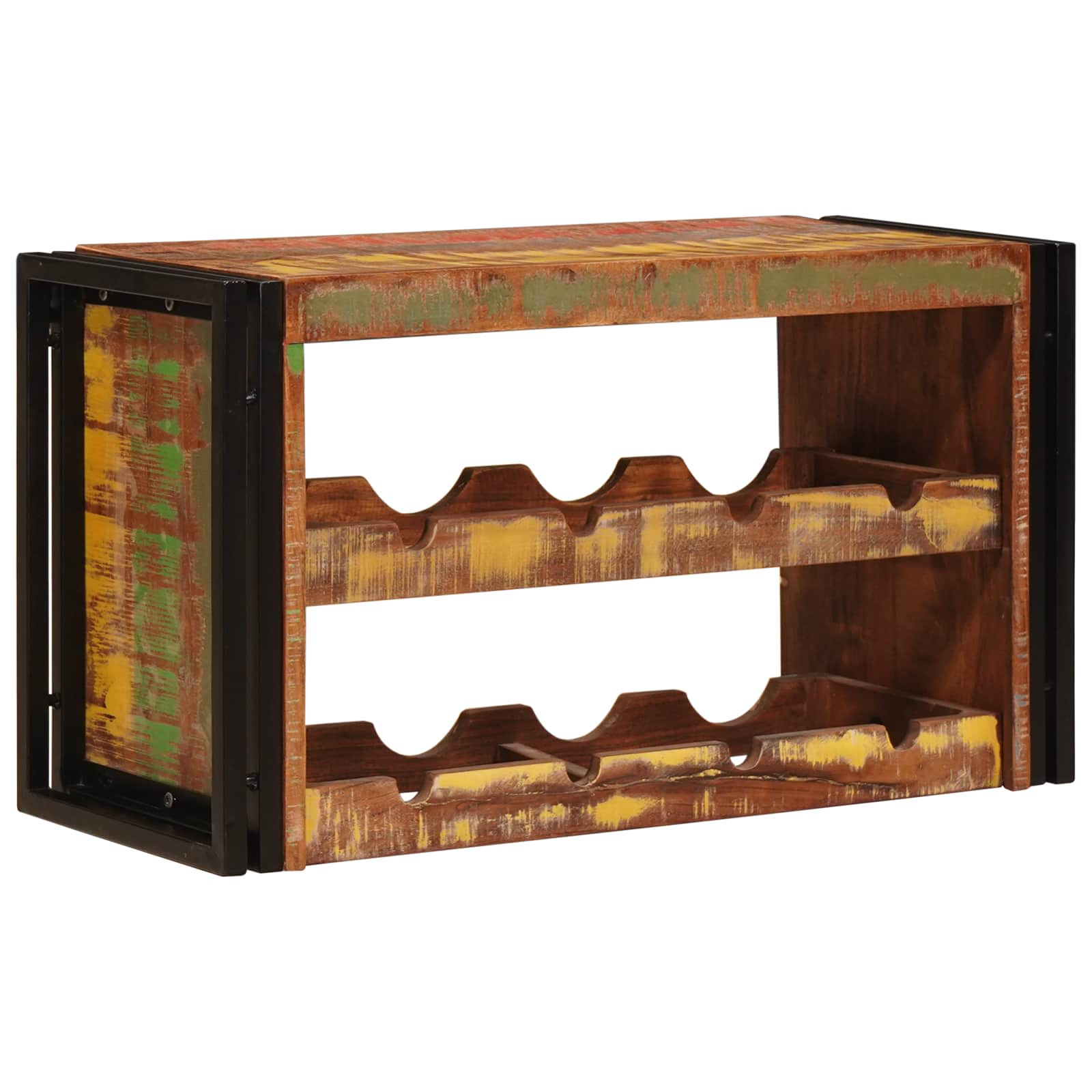 Vyno stovas Ruda 80 x 45 x 33 cm Kieta atnaujinta mediena