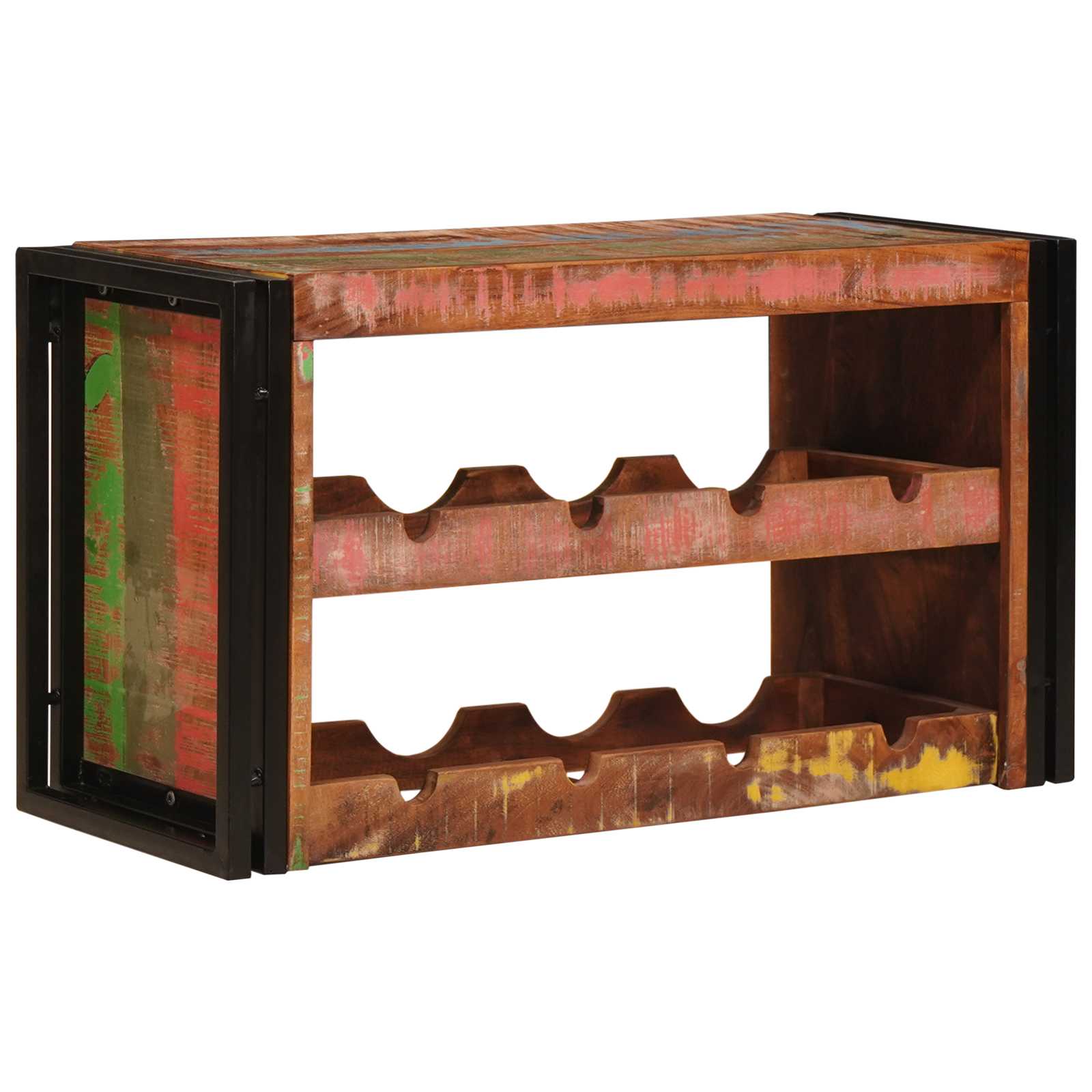 Vyno stovas Ruda 80 x 45 x 33 cm Kieta atnaujinta mediena