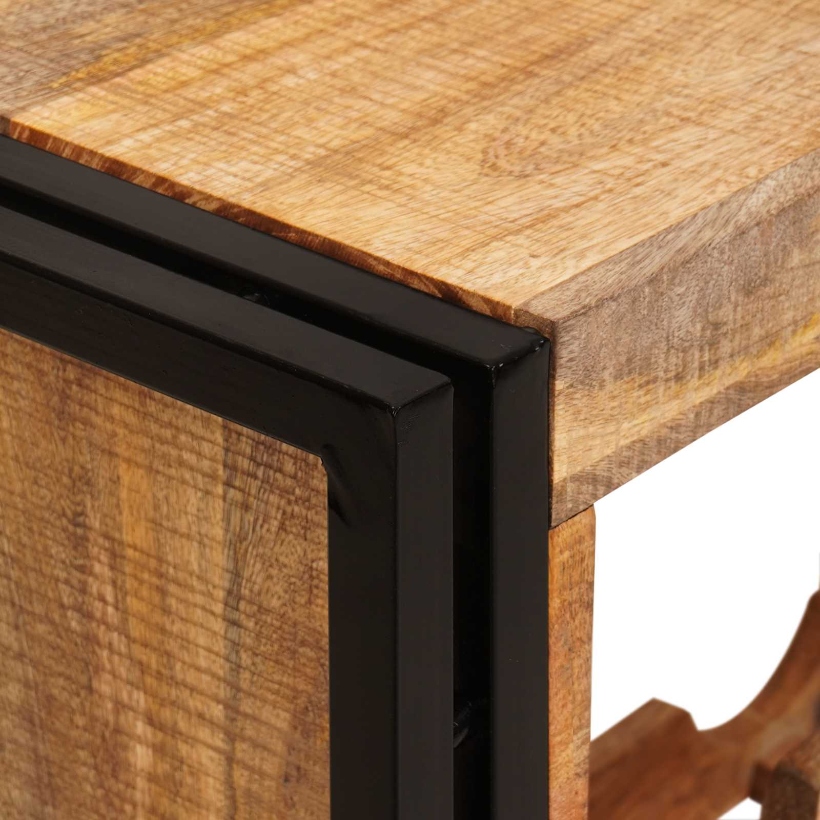 Vyno stovas Ruda 100 x 45 x 33 cm Kietas Rupus Mangų Medis