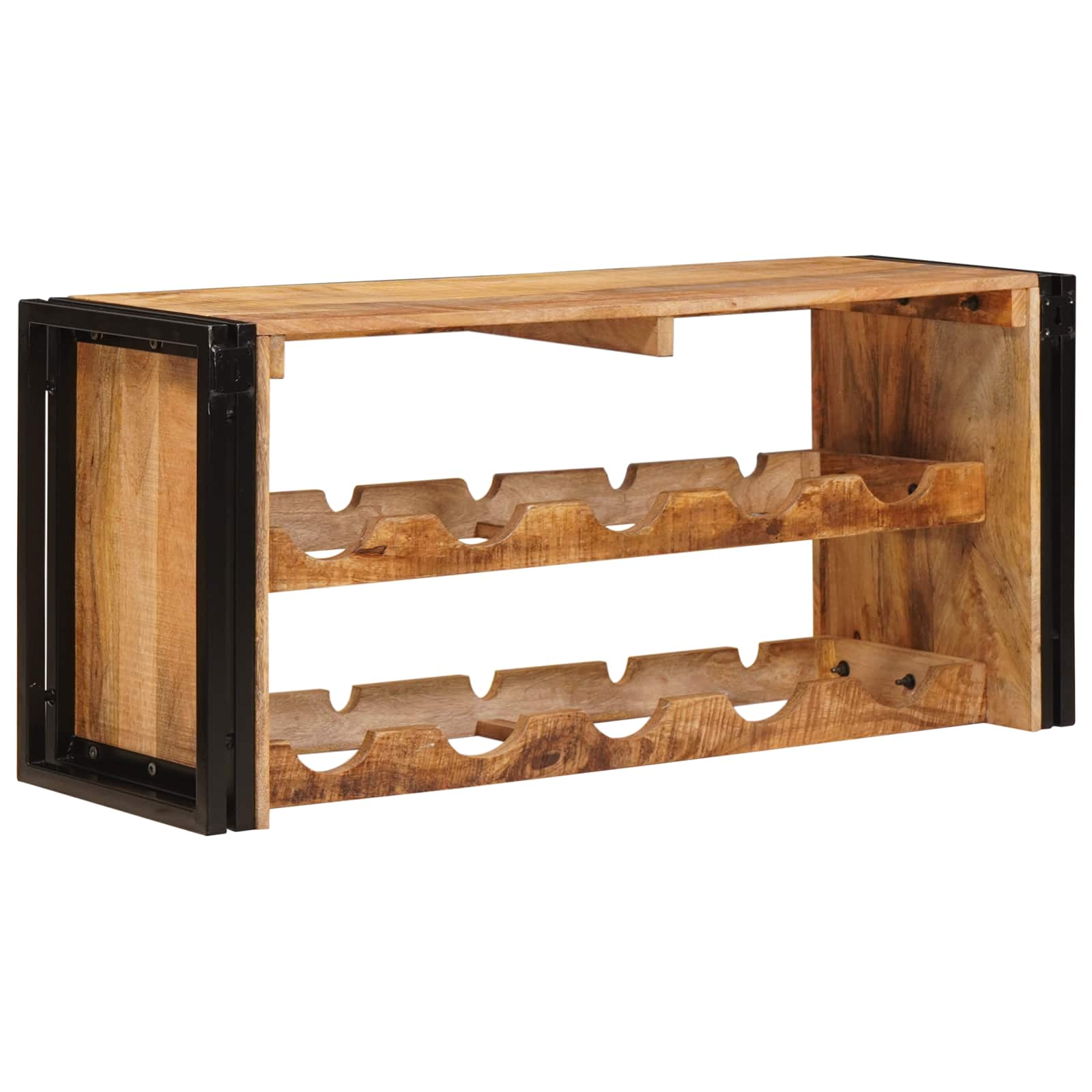 Vyno stovas Ruda 100 x 45 x 33 cm Kietas Rupus Mangų Medis