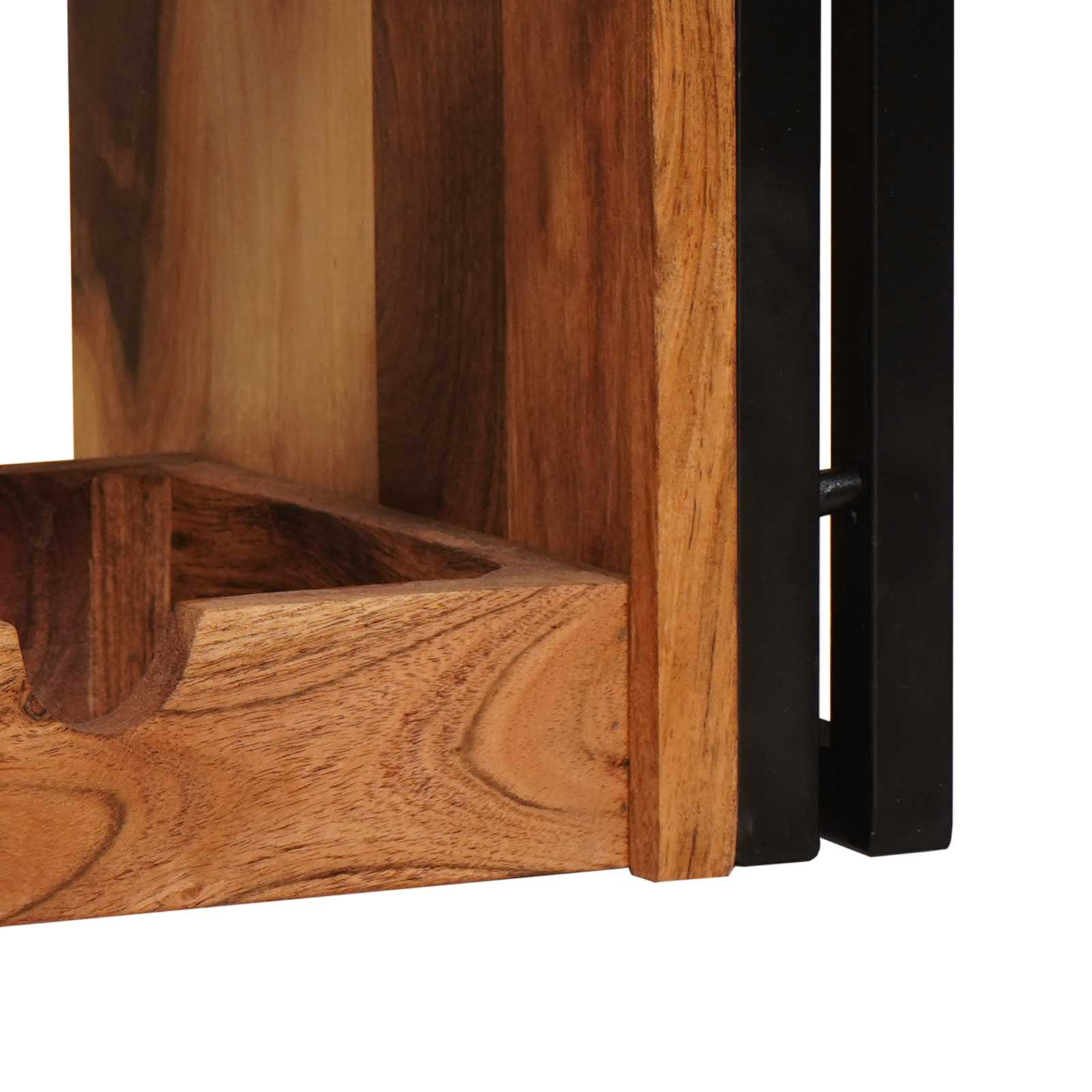 Vyno stovas Ruda 120 x 45 x 33 cm Kietos akacijos mediena