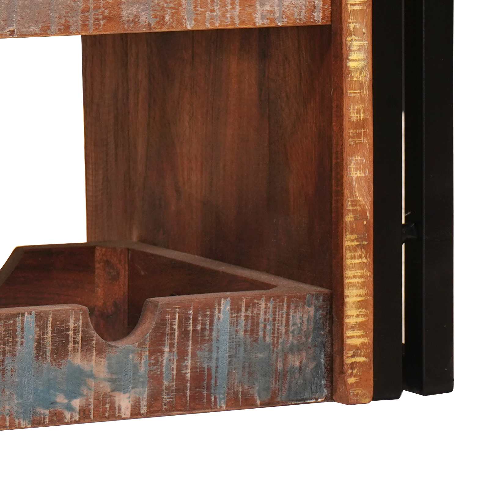 Vyno stovas Ruda 120 x 45 x 33 cm Kieta atnaujinta mediena