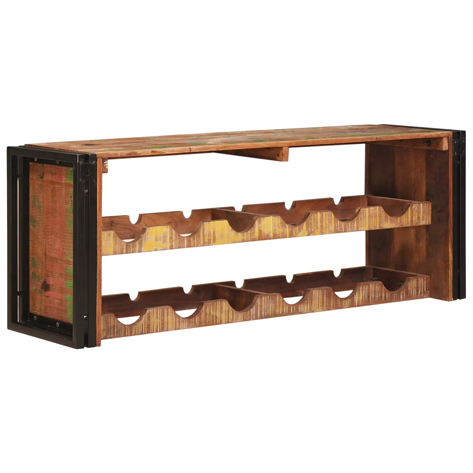 Vyno stovas Ruda 120 x 45 x 33 cm Kieta atnaujinta mediena
