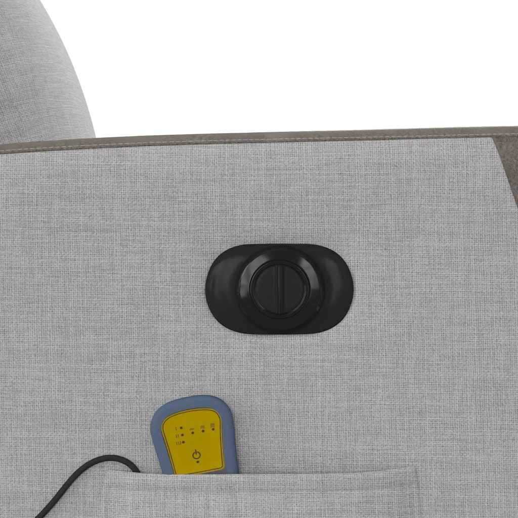 Elektrinis masažinis krėslas, tamsiai pilkas, audinys