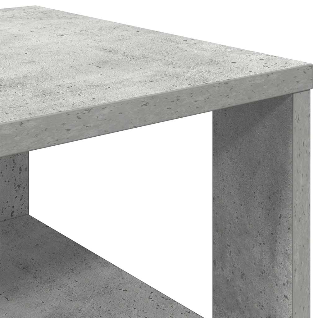 Shoe rack, concrete grey, 61x32x70cm, treated wood