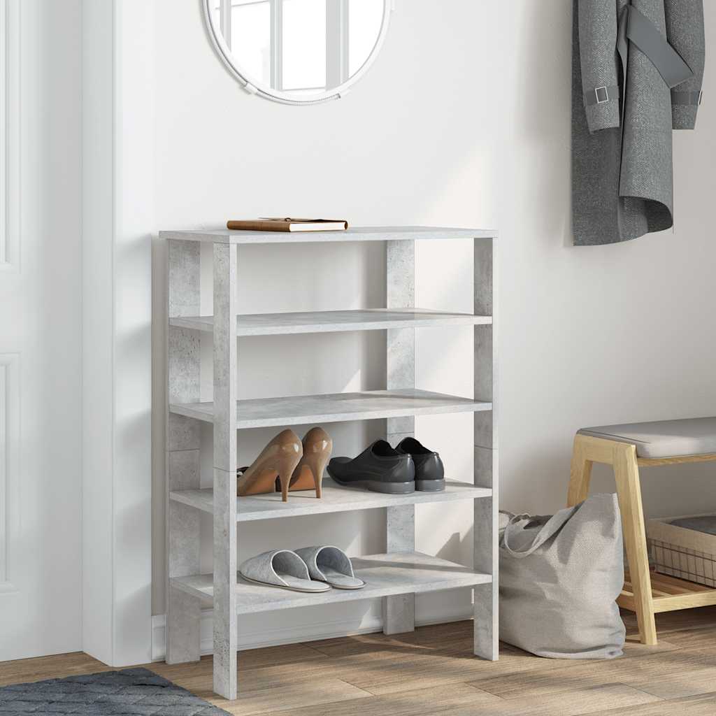 Lentyna batams, betono pilka, 61x32x87,5cm, apdirbta mediena