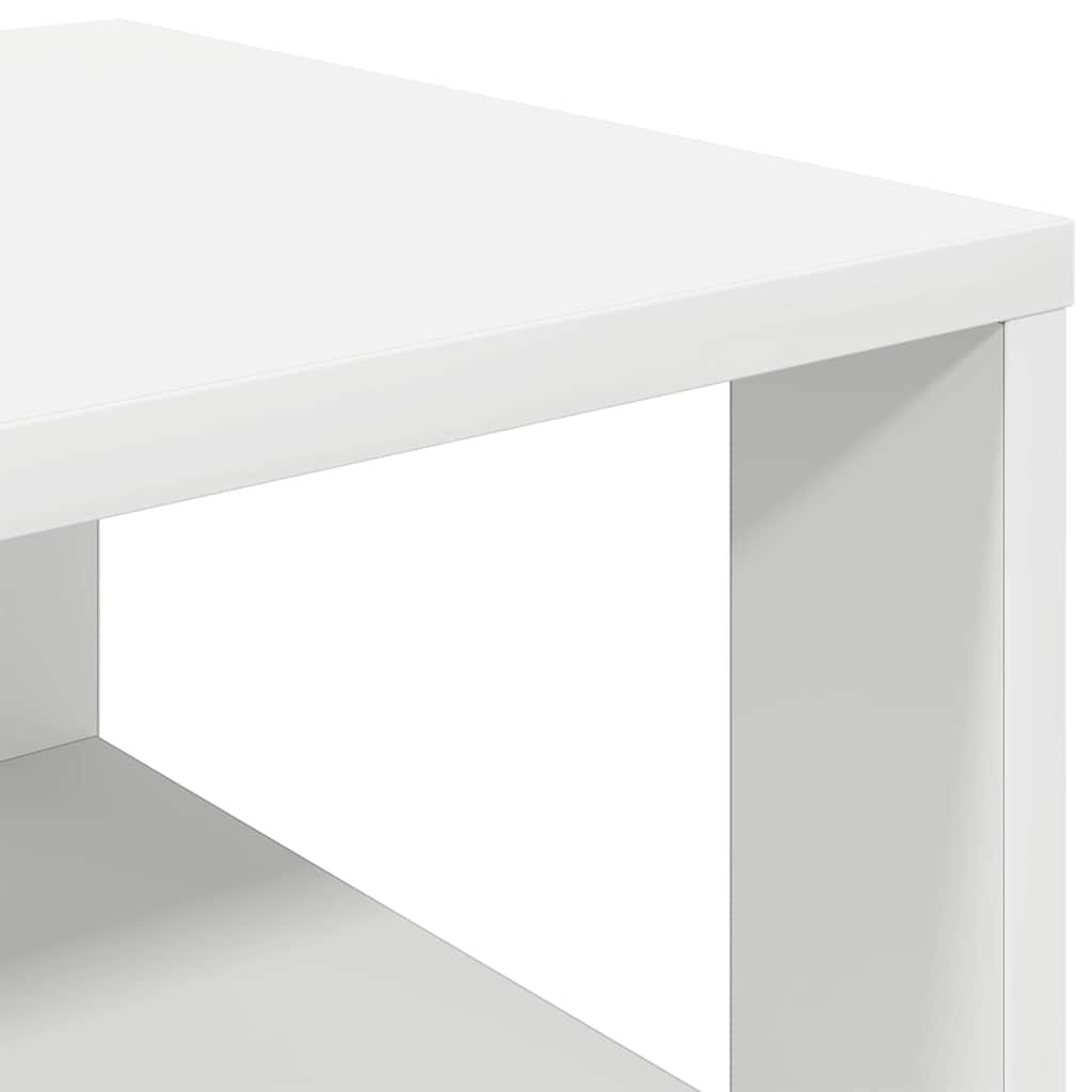 Shoe rack, white, 61x32x105cm, engineered wood