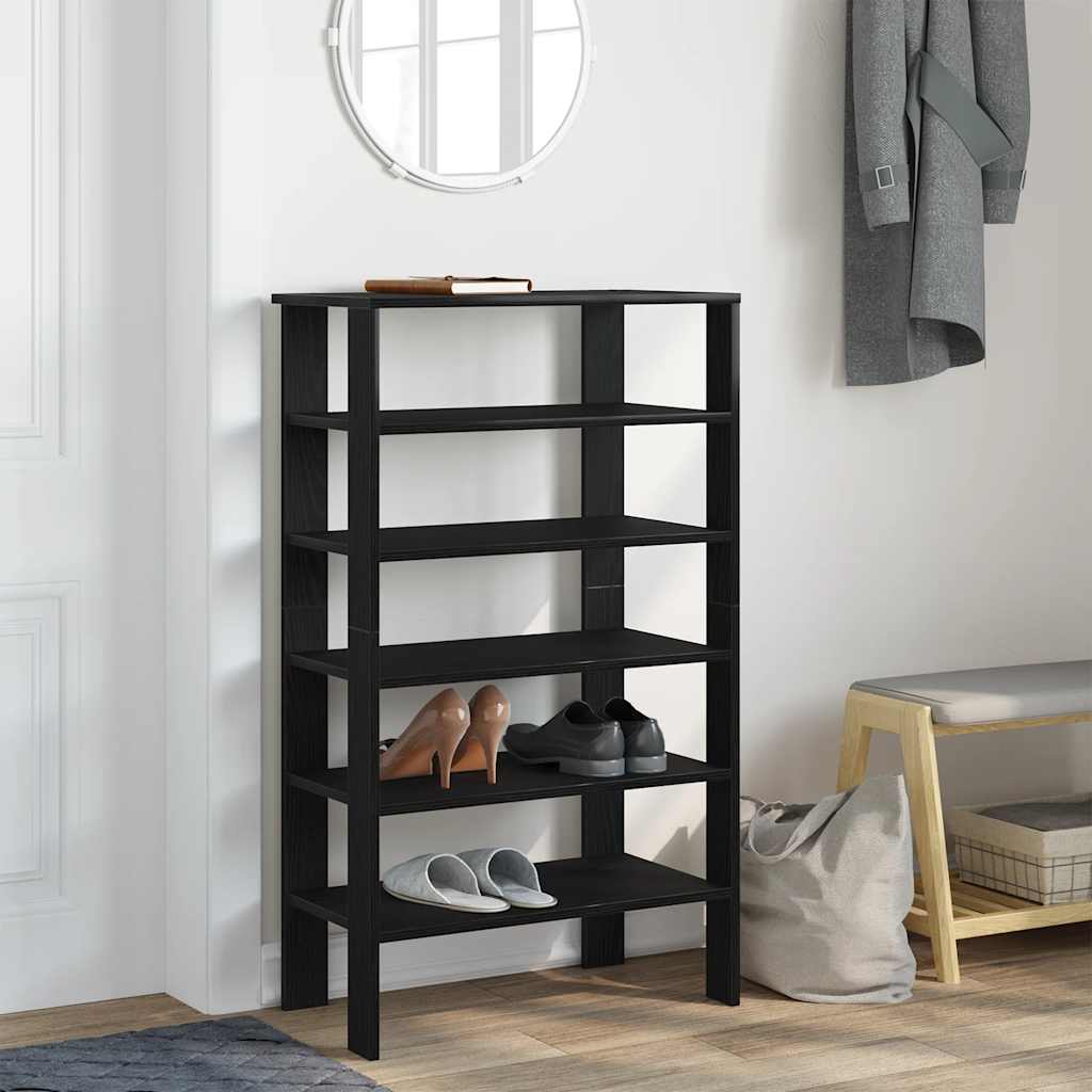 Lentyna batams, juodos spalvos, 61x32x105cm, apdirbta mediena