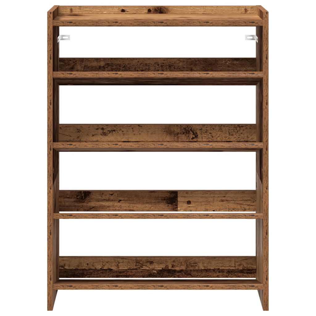 Shoe rack, wood, 60x25x81 cm, treated wood