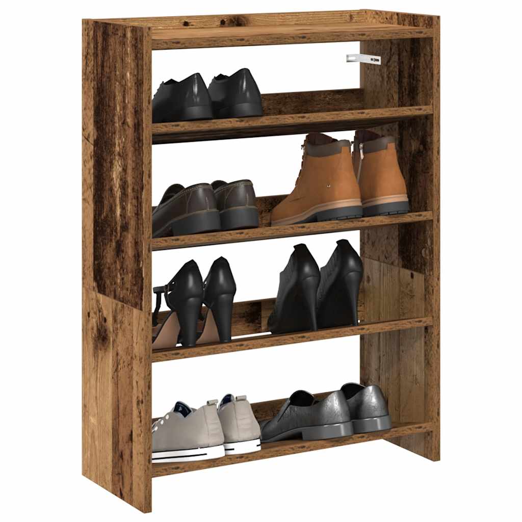 Shoe rack, wood, 60x25x81 cm, treated wood