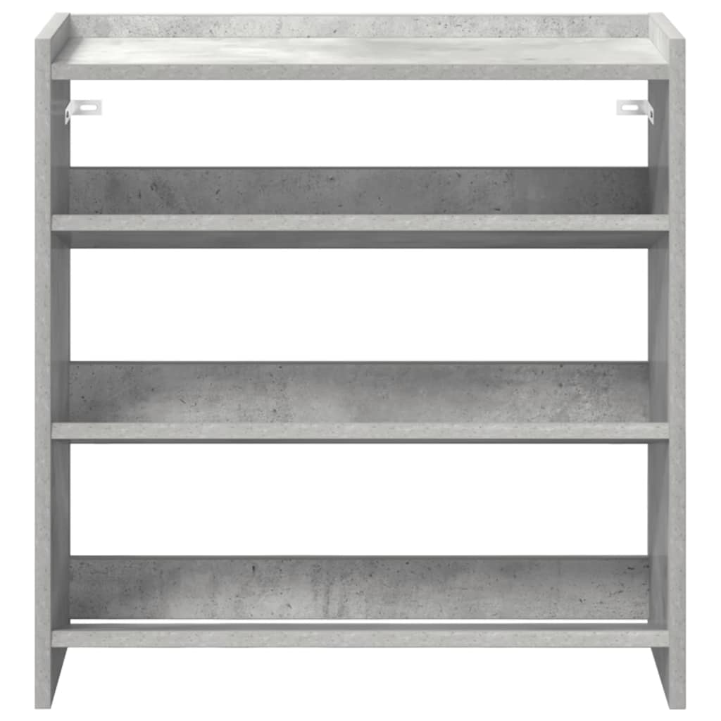 Lentyna batams, betono pilka, 60x25x62cm, apdirbta mediena