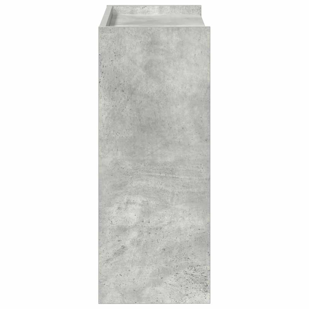 Lentyna batams, betono pilka, 60x25x62cm, apdirbta mediena