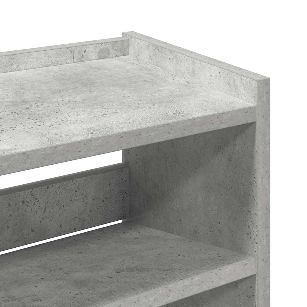 Lentyna batams, betono pilka, 60x25x62cm, apdirbta mediena